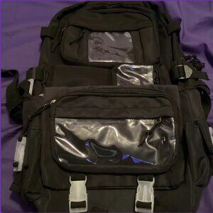 Black ITA Bookbag and crossbody plus a freebie checker bag (Ready to Ship)